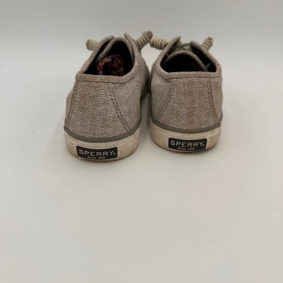 Sperry Slip-On Seacoast Diamond Print Shoe Gray Women's Size 7.5 - Picture 5 of 8